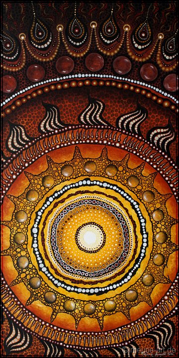 32 Alles zieht seine Kreise 1 Acryl auf Leinwand;
50 x 100 cm